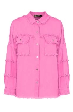 Ibiza Tassel Jacket Oversized Roze -Kleding Promotie Winkel ibiza tassel jacket oversized roze 586x900 1