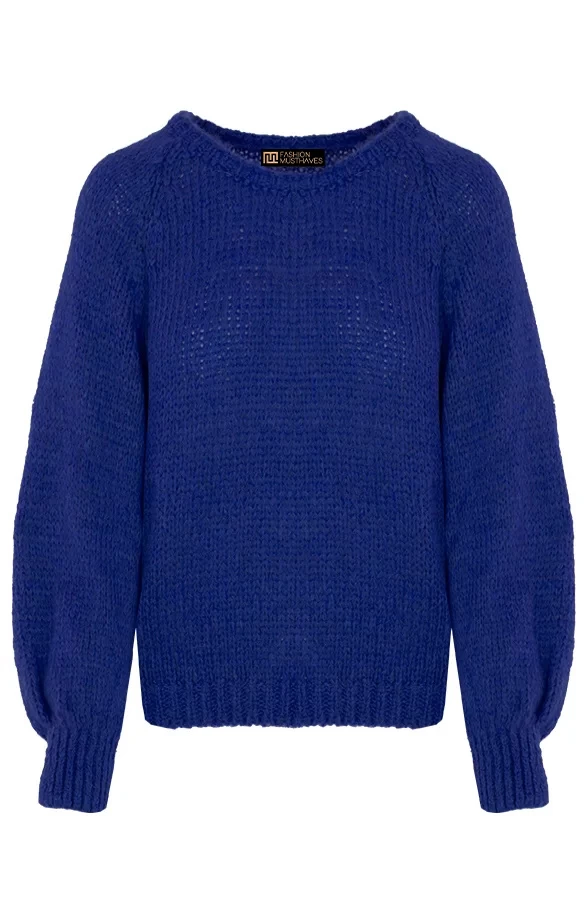Oversized Gebreide Trui Kobalt 9 Oversized Gebreide Trui Kobalt - Afbeelding 7