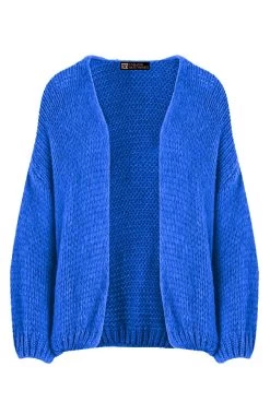 Oversized Knitted Vest Kobalt -Kleding Promotie Winkel oversized knitted vest kobalt 586x900 2