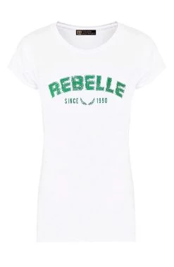 Rebelle Top Wit Bright Green -Kleding Promotie Winkel rebelle top 586x900 1