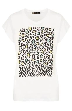 T-Shirt Panter Metallic Multicolor -Kleding Promotie Winkel t shirt panter metallic multicolor 586x900 1
