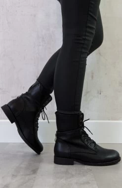 Biker Buckle Zip Boots 12 Biker Buckle Zip Boots -Kleding Promotie Winkel zwarte enkellaarzen dames 1 586x900 1